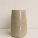 Glazed stoneware vase, signed, Japandi / wabi-sabi style, 1980s.