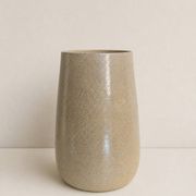 Glazed stoneware vase, signed, Japandi / wabi-sabi style, 1980s.
