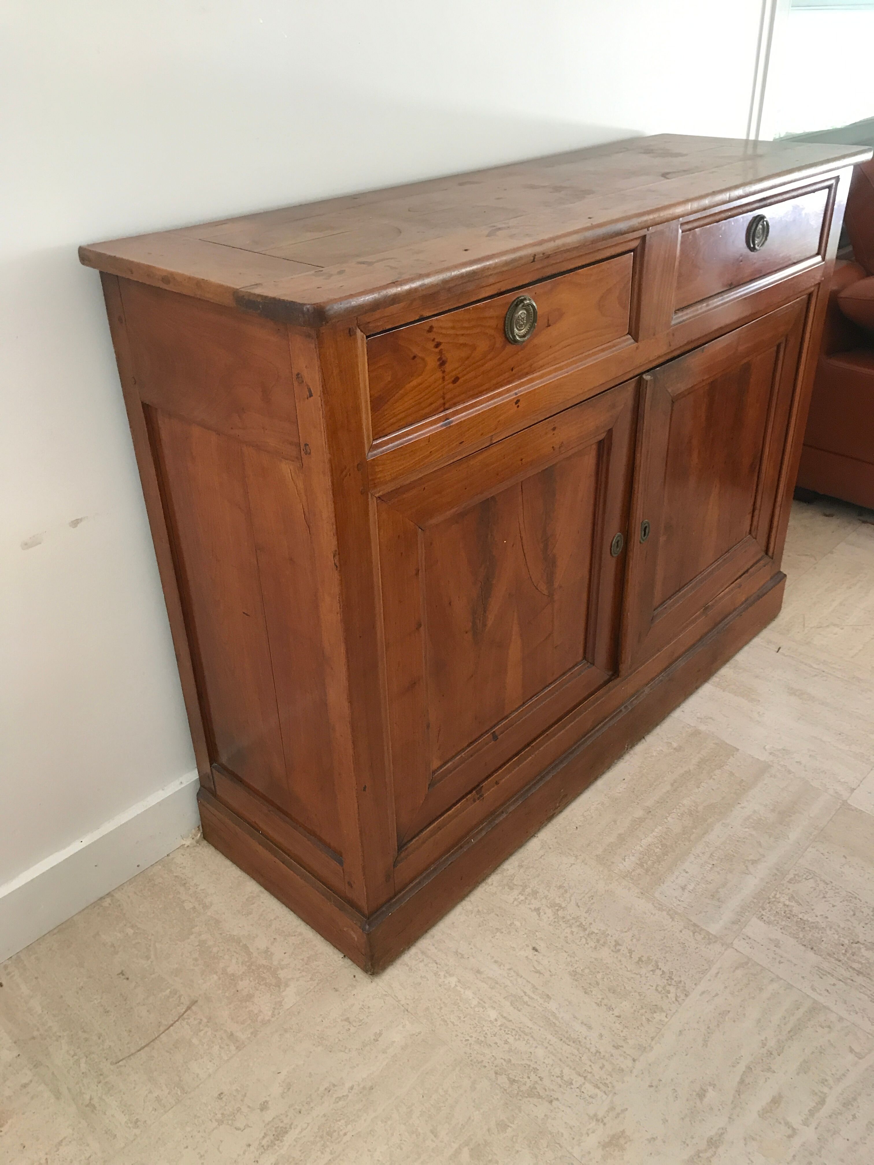 Old solid wood buffet
