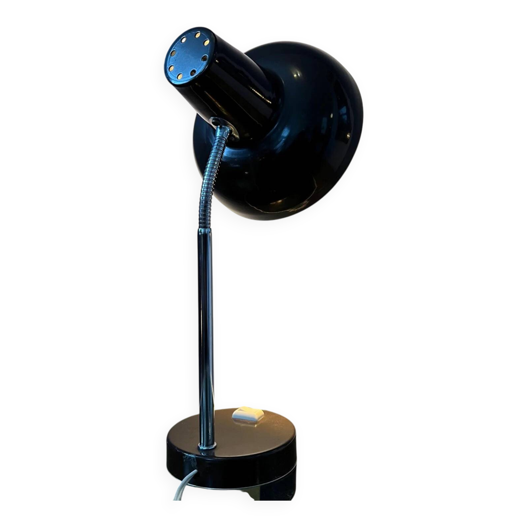 Metal vintage brown table lamp