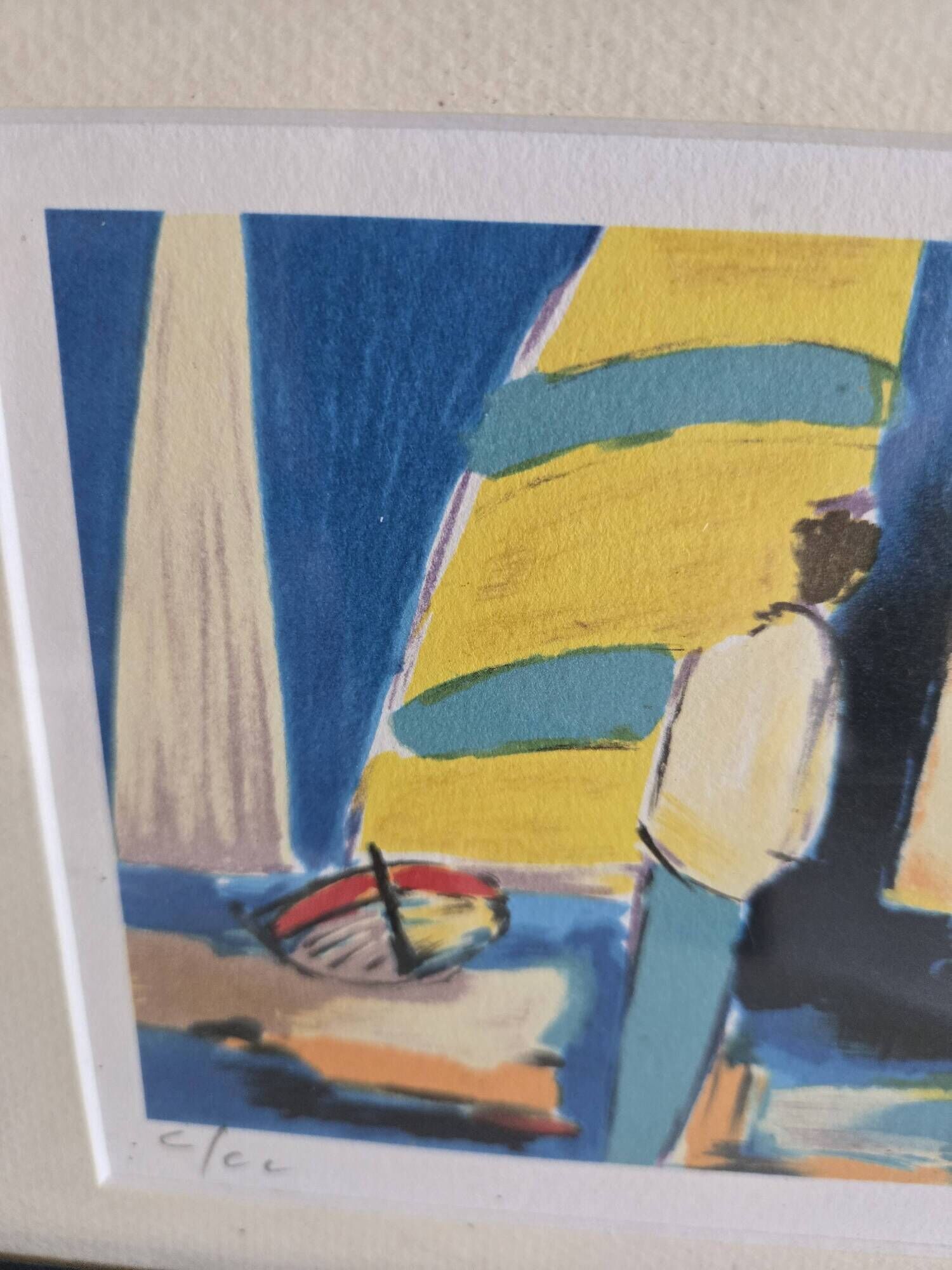 Lithograph F. Daguin "The Yellow Sails" 100/200