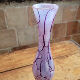Marbled opaline vase