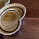 Vintage sandstone salt and pepper shaker