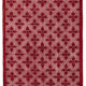 Handmade carved anatolian 1980s 180 cm x 280 cm red rug