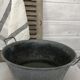 Zinc basin, kitchen or bathroom decoration