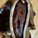 Large "Feuille" dish Vallauris Vintage 1963 - Glazed ceramic 42cm