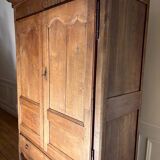 Antique solid wood wardrobe (oak)