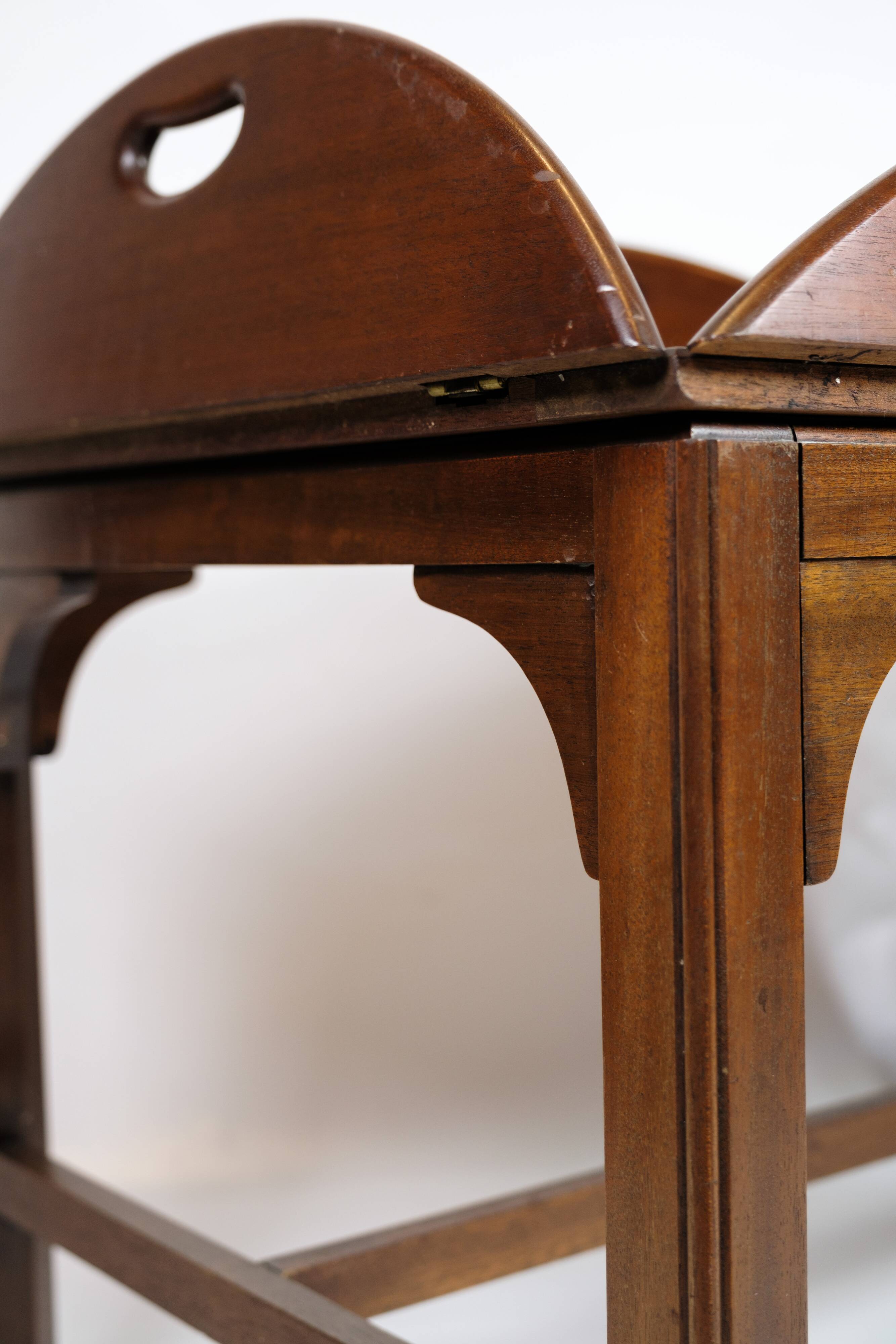 Butler Table Made In Mahogany, Danish Design From 1960s