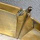 Antique brass fireplace screen from the 19th century by Bouhon Frères.
