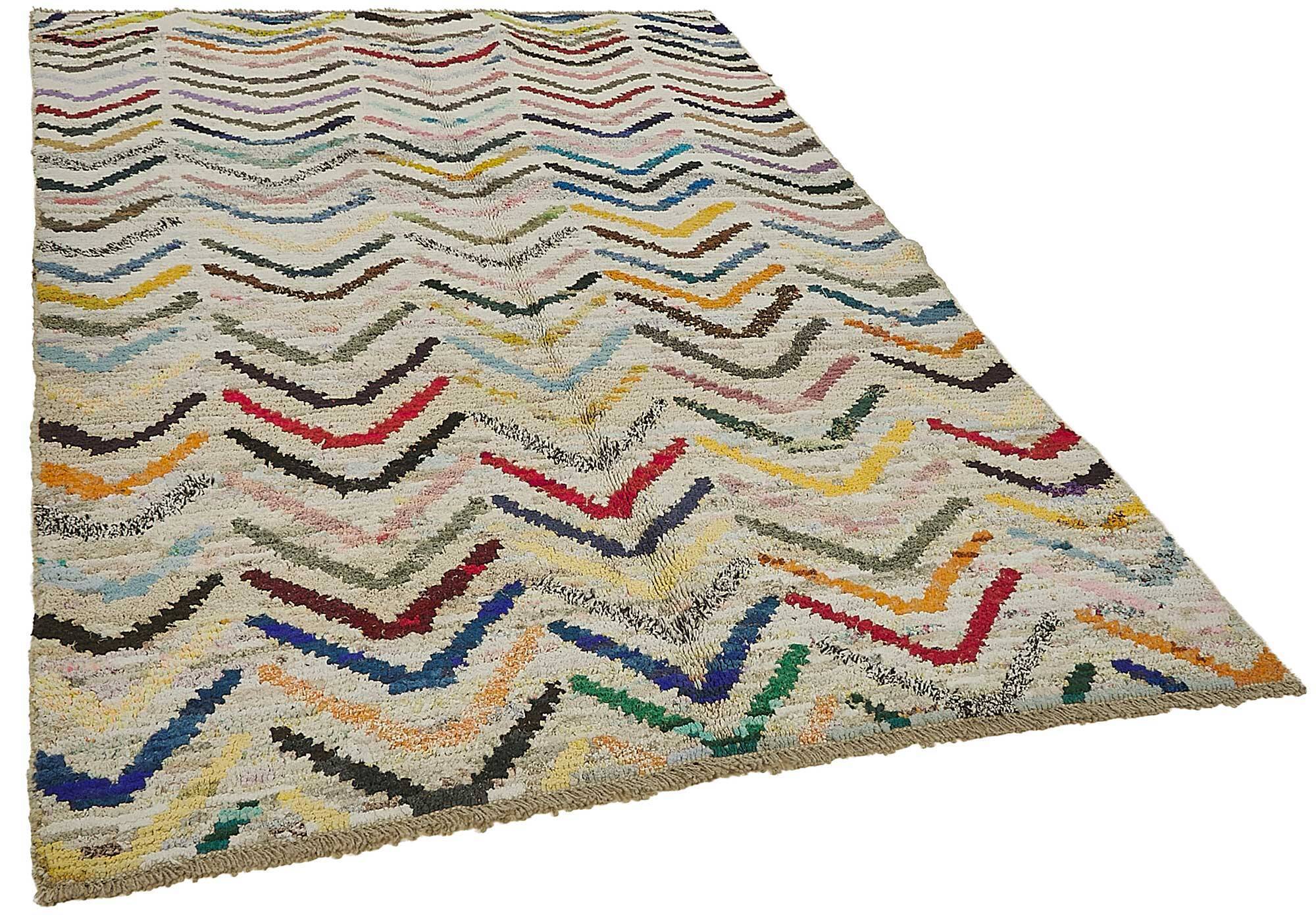 Handwoven Turkish Recycled Boho Rug 163 cm x 234 cm