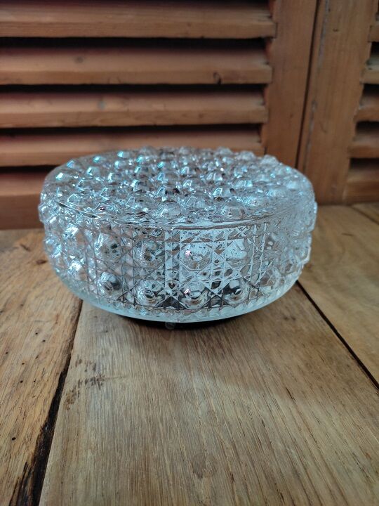 Original ceiling lamp molded glass globe year 50 19 flea marketspritdantan