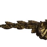 Fronton ancien français en bronze doré