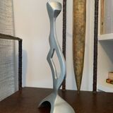 Free-form aluminum candle holder, 1970