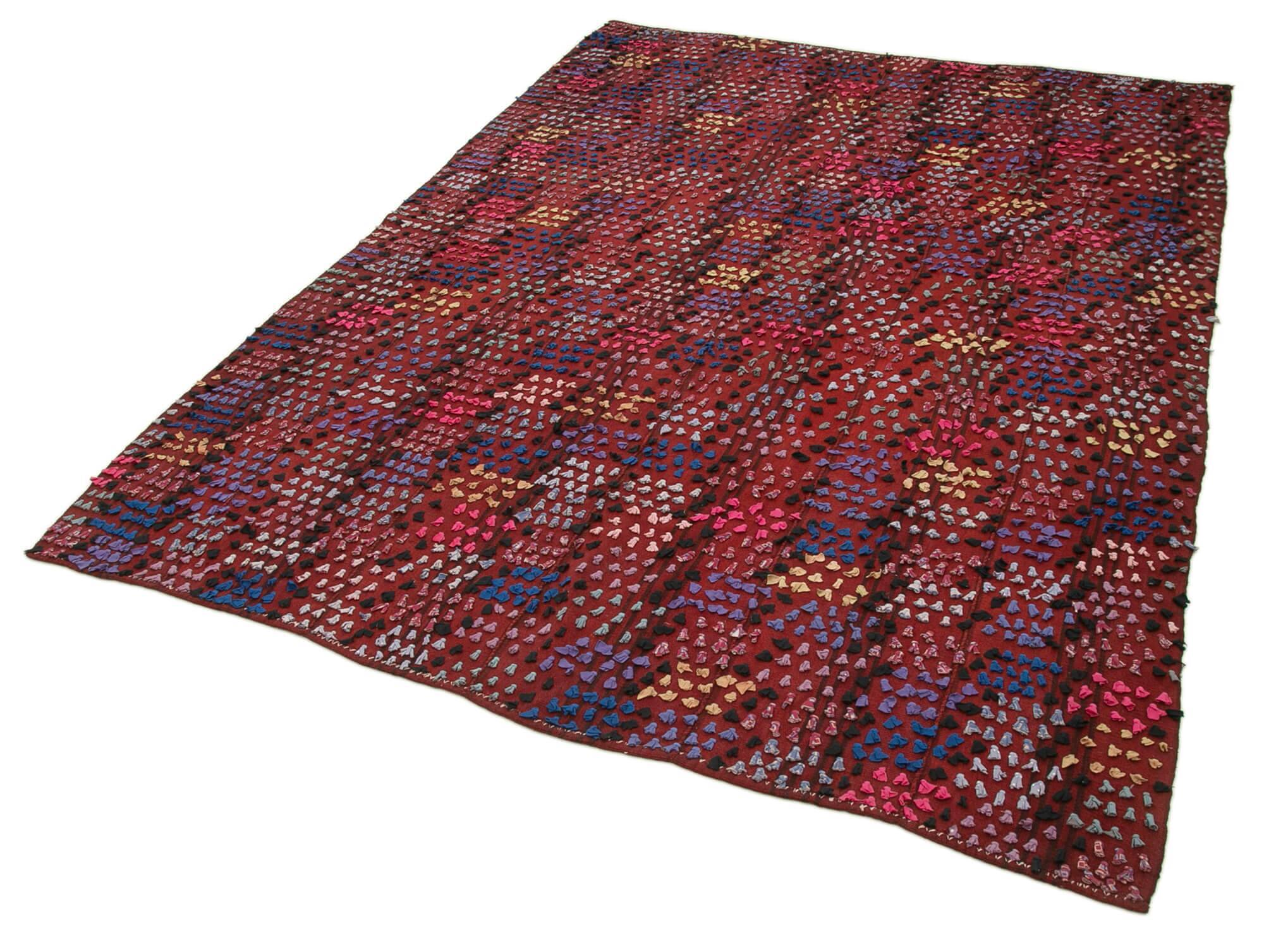 Turkish Handmade Vintage Anatolian Kilim 177 cm x 243 cm