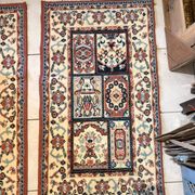 Pair of 2x Wool Ghom Oriental Berber Moroccan Rugs 100x60