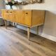 Vintage wooden low furniture / TV unit / low sideboard