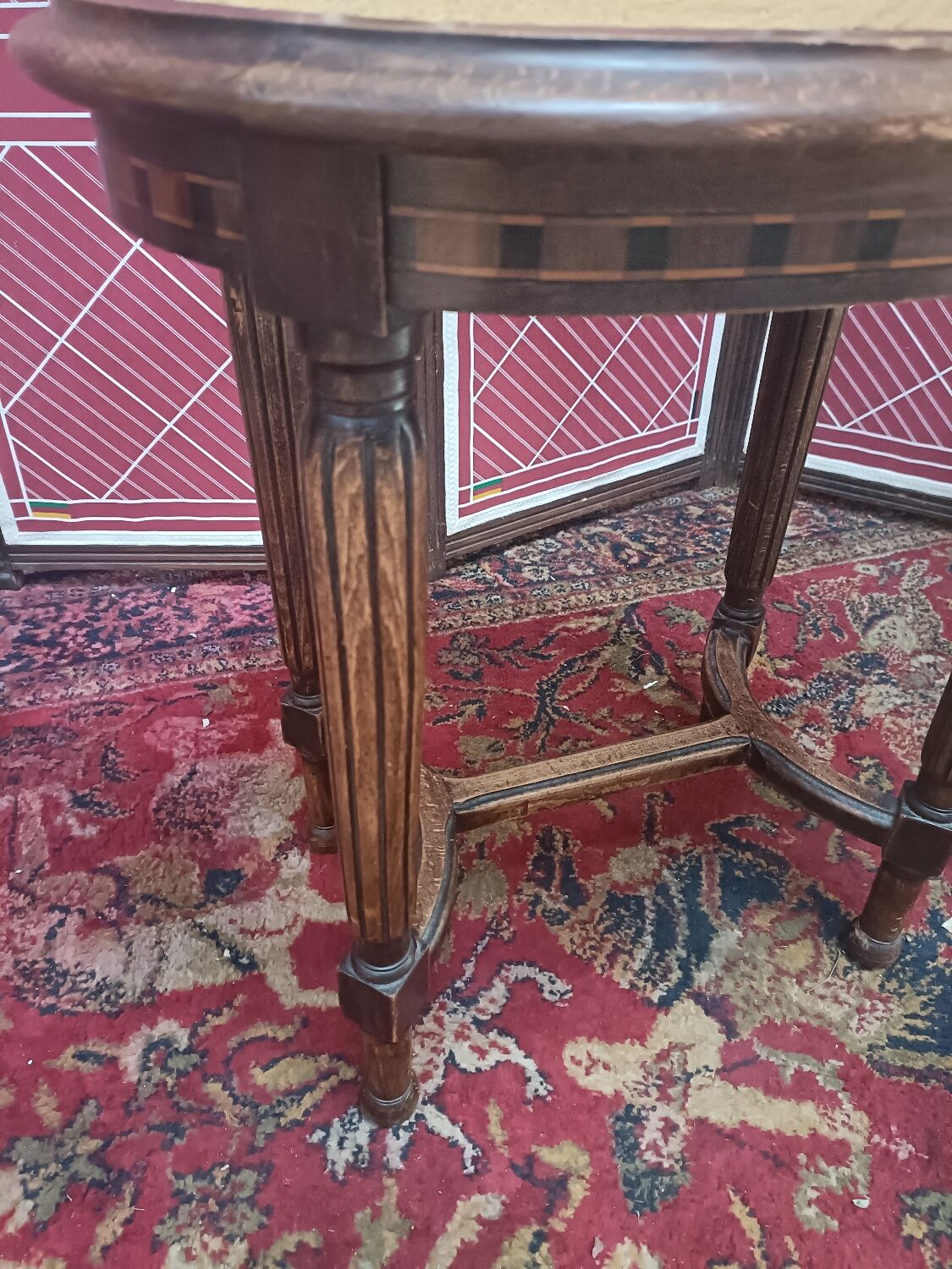 Old Louis XVI style piano stool, canned