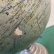 Globe terrestre G Thomas en aluminium mappemonde 1950