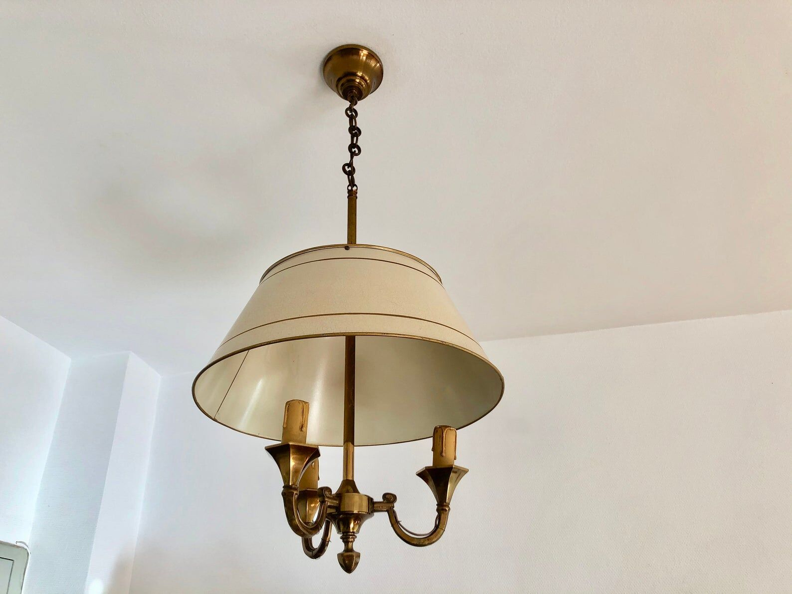 Bronze suspension hot water 3 lights