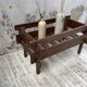 Small modernist oak planter from the 1950s