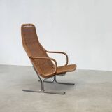 Fauteuil en rotin tressé Dirk van Sliedrecht 514C pour Gebroeders Jonkers Noordwolde