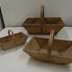 Lot of 3 gardener baskets