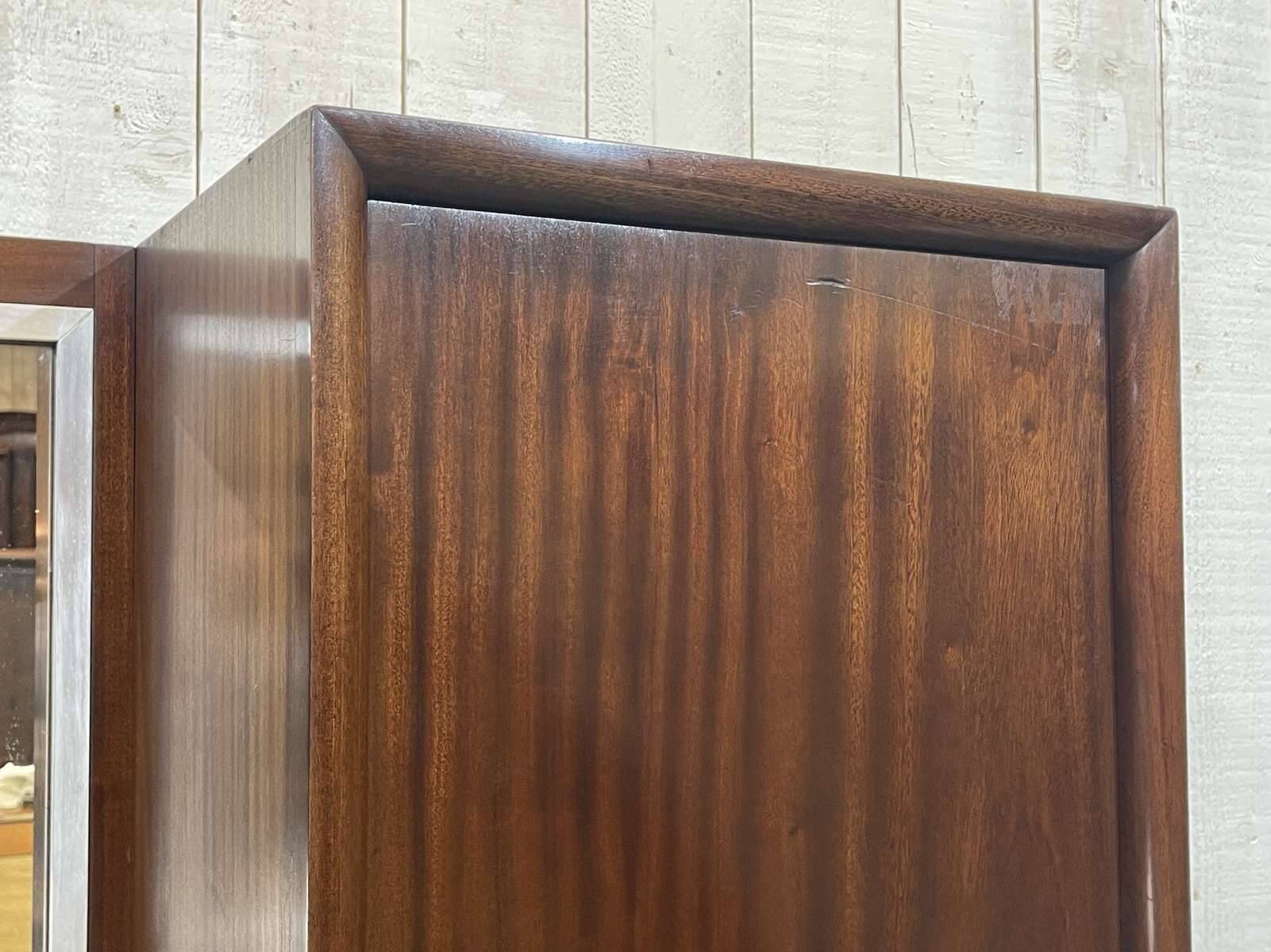 Art Deco wardrobe-dressing table stamped RINCK 115 Faubourg St Antoine Paris