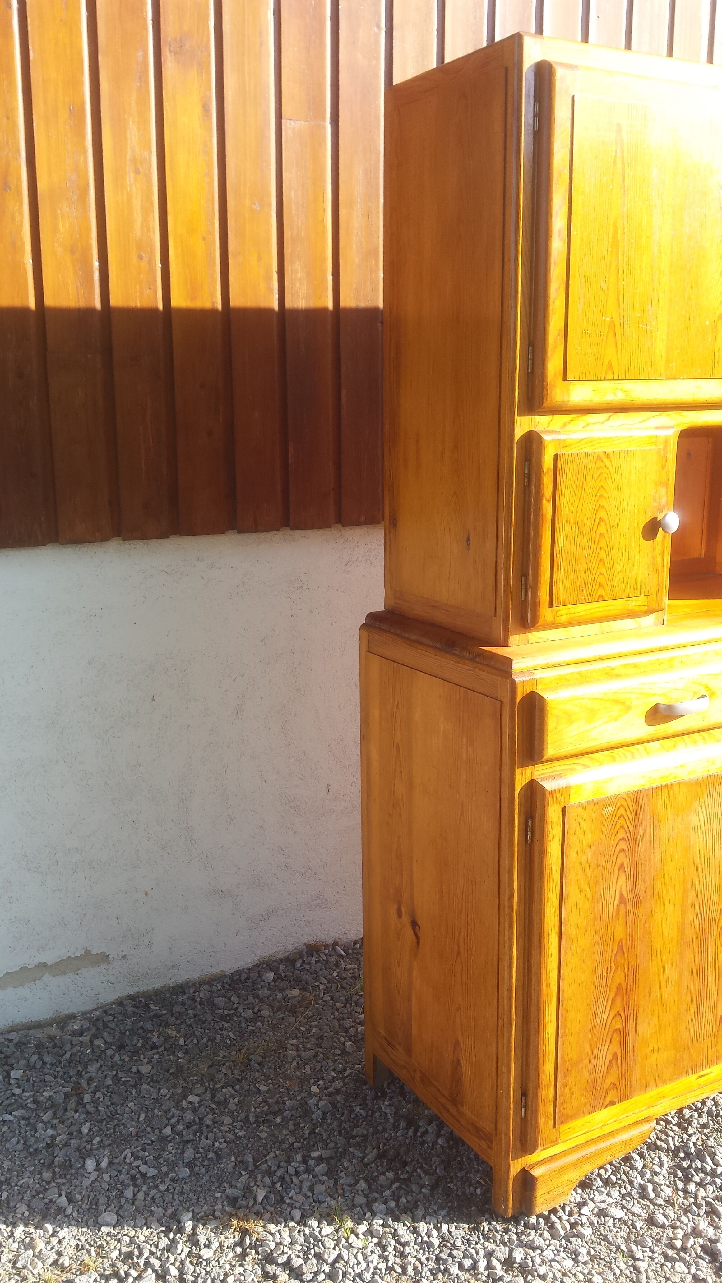 Mado sideboard in solid wood, wooden top