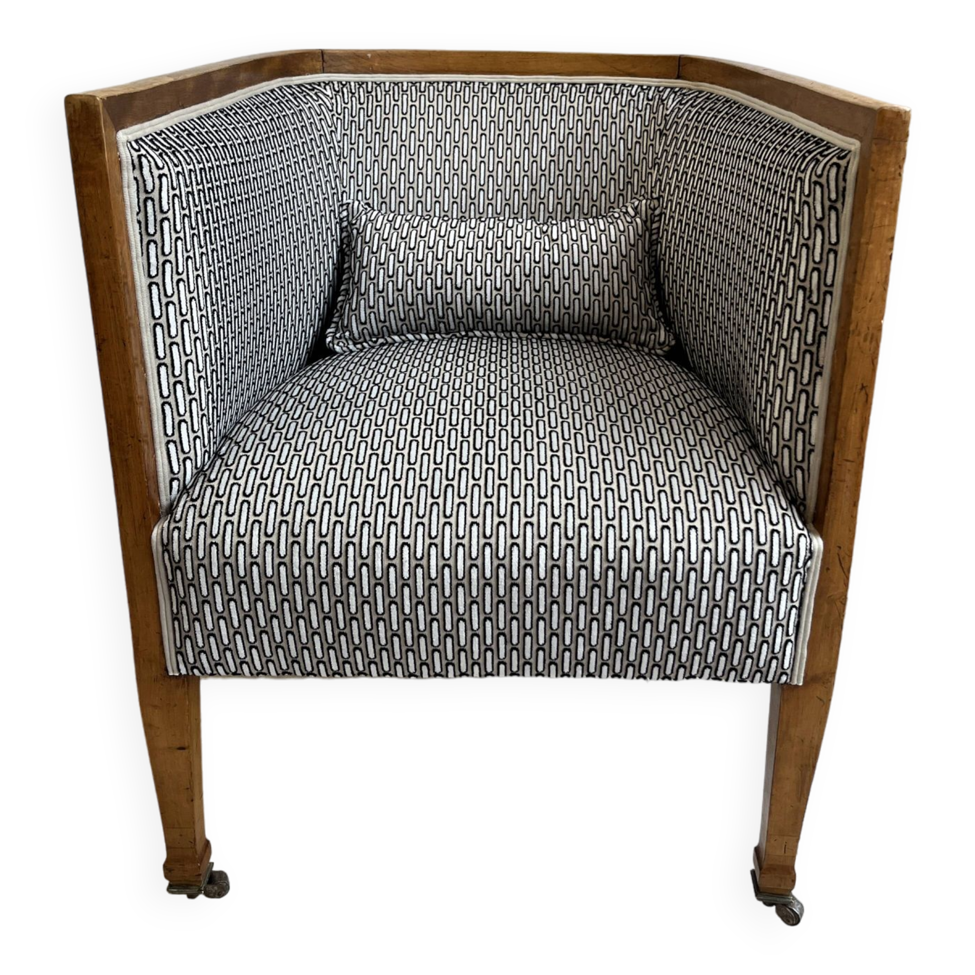 Art Deco Style Barrel Armchair