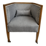 Art Deco Style Barrel Armchair