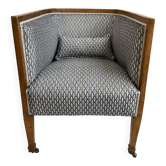 Art Deco Style Barrel Armchair