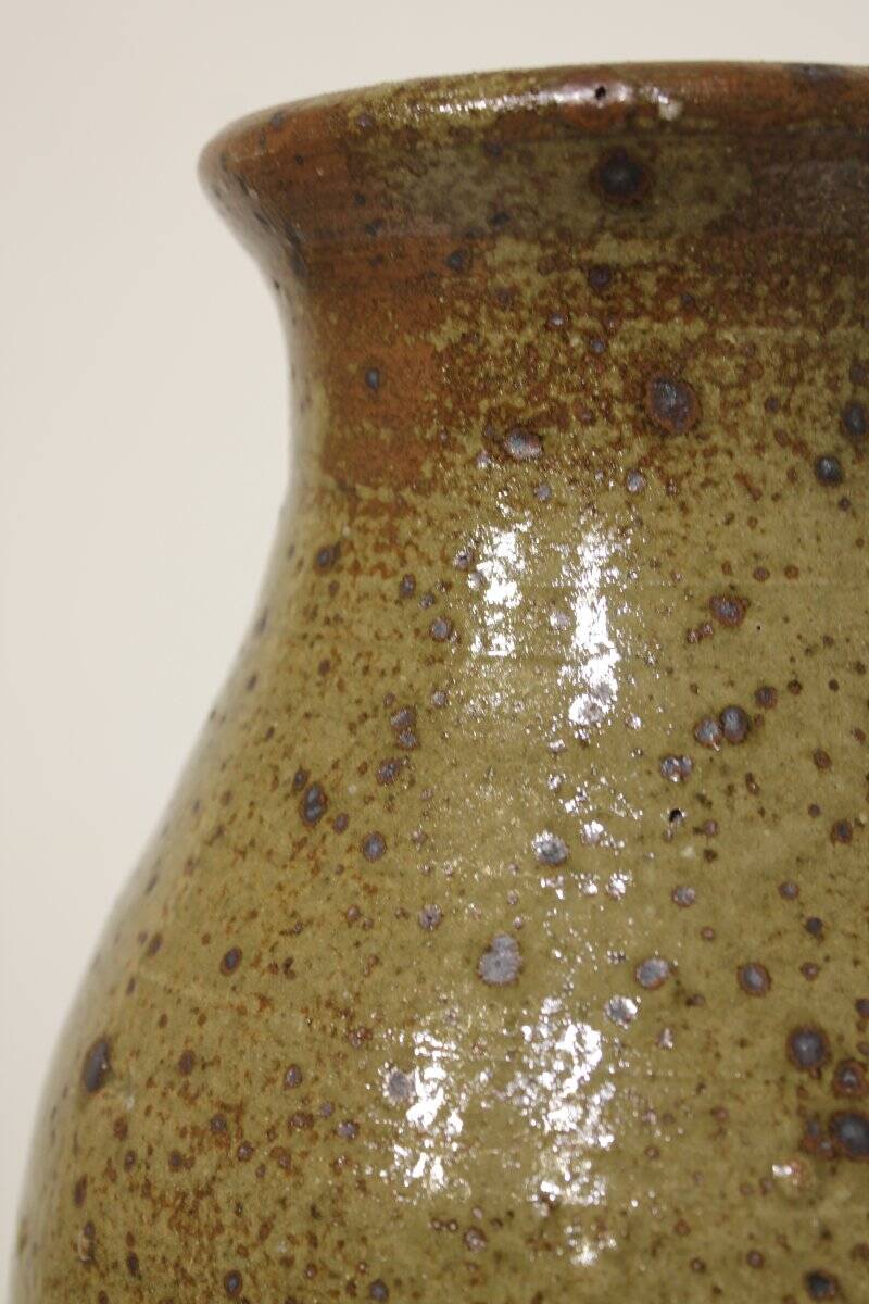 Important vase en grès pyrité de Guy Baudat (1938-2019)