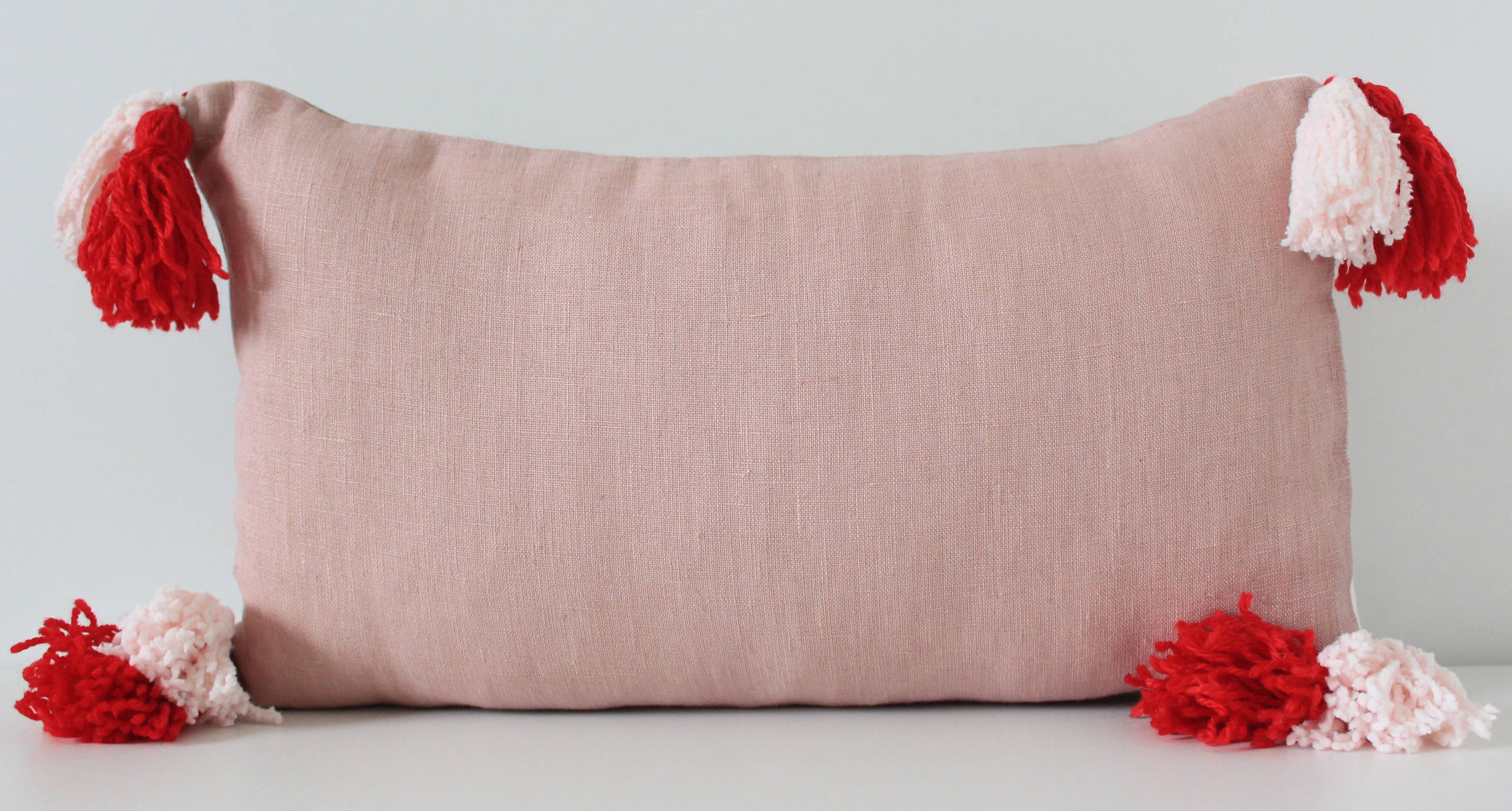 Rectangular cushion 100% Linen & Wool