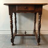Old wooden side table
