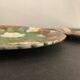 4 old and numbered dessert plates in slurry, strawberry model