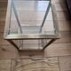 Brass and glass table