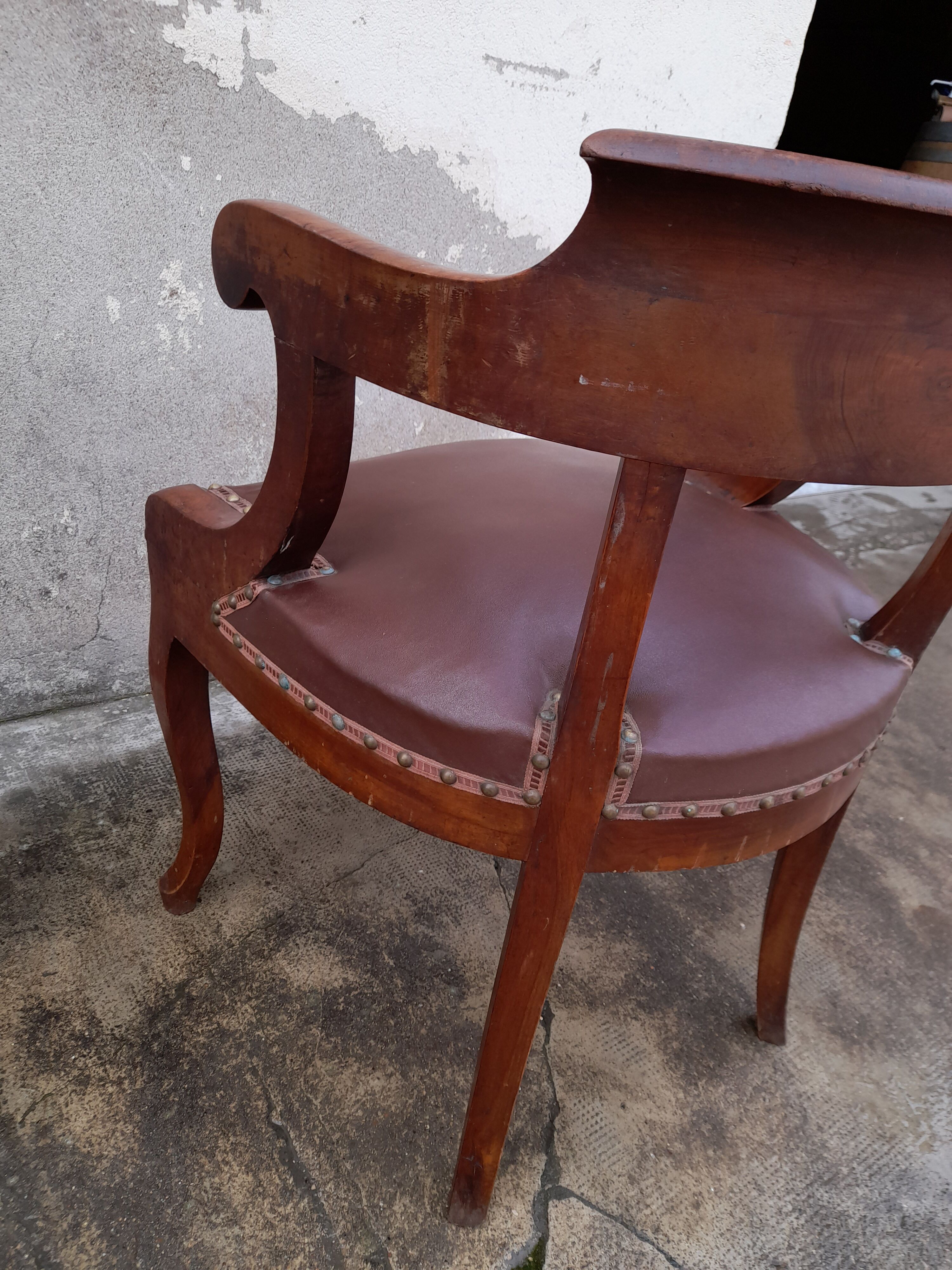 Louis Philippe office armchair 1900