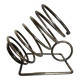 Spring bottle holder in silver metal 1970