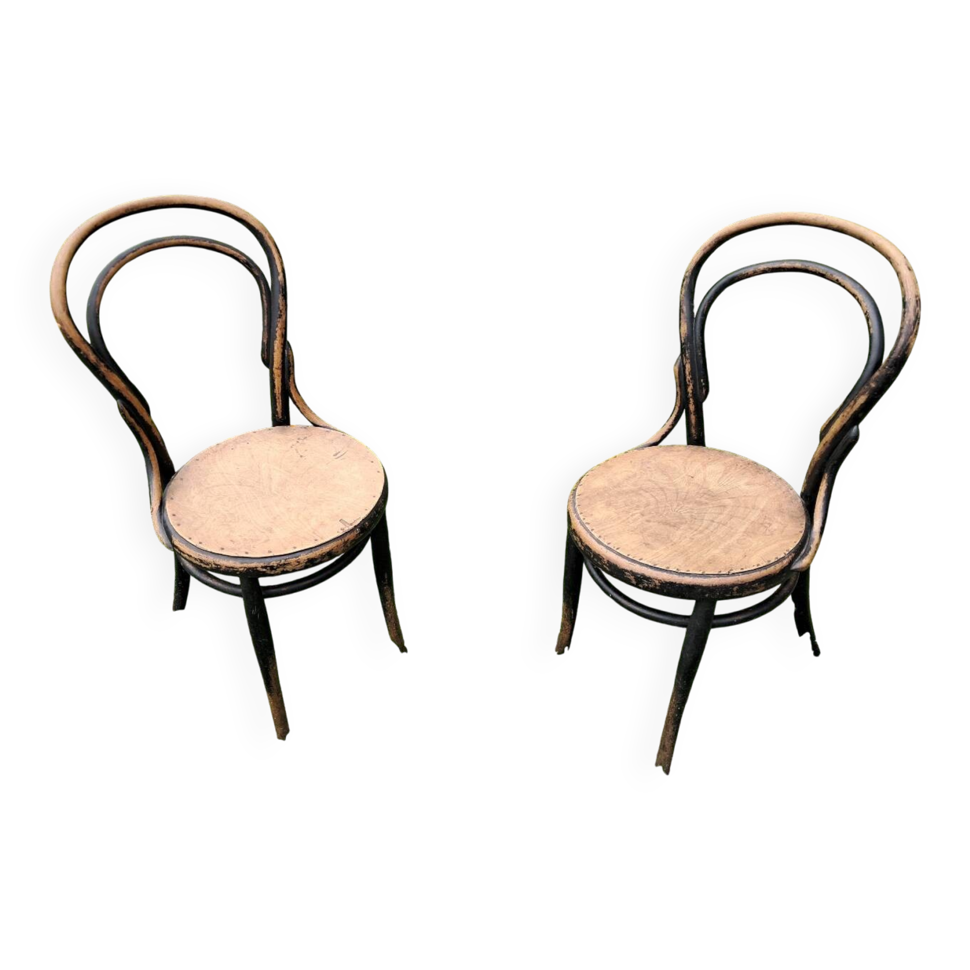 Pair of bistro-style chairs