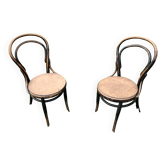 Paire de chaise, type bistrot
