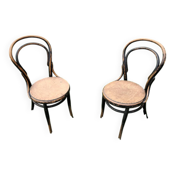 Paire de chaise, type bistrot