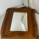 Vintage olive wood mirror in free form