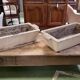 Pair of 1970s cement planters