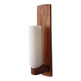 Scandinavian style teak wall lamp