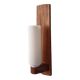 Scandinavian style teak wall lamp
