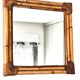 Woven bamboo mirror in natural tone