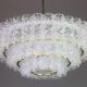 Glass tube chandeliers from Murano by Doria, Germany, 1960s.