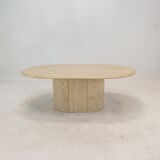 Italian Travertine Coffee Table, 1980's