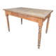 Antique rustic bistro farm table 1900 one drawer - 1m23
