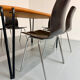 Set of 6 wooden and chrome chairs, Pagholz design from the 80s, vintage Pagwood.